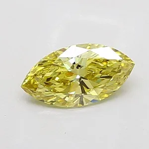 1.03ct MARQUISE Fancy Intense Yellow VVS2 Coloured Lab diamond