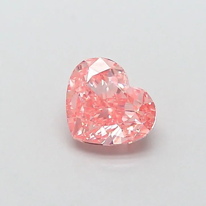1.02ct HEART Fancy Intense Pink VS1 Coloured Lab diamond