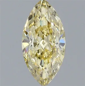 1.04ct MARQUISE Fancy Intense Yellow VS1 Coloured Lab diamond