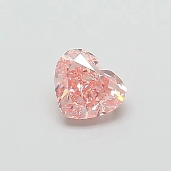 1.06ct HEART Fancy Intense Pink VS1 Coloured Lab diamond
