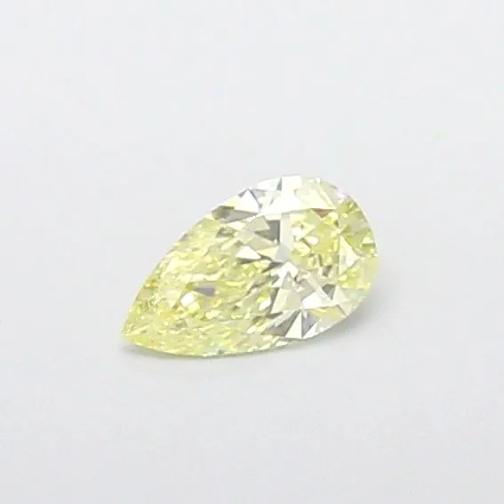 0.33ct PEAR Fancy Yellow VVS2 Coloured Lab diamond
