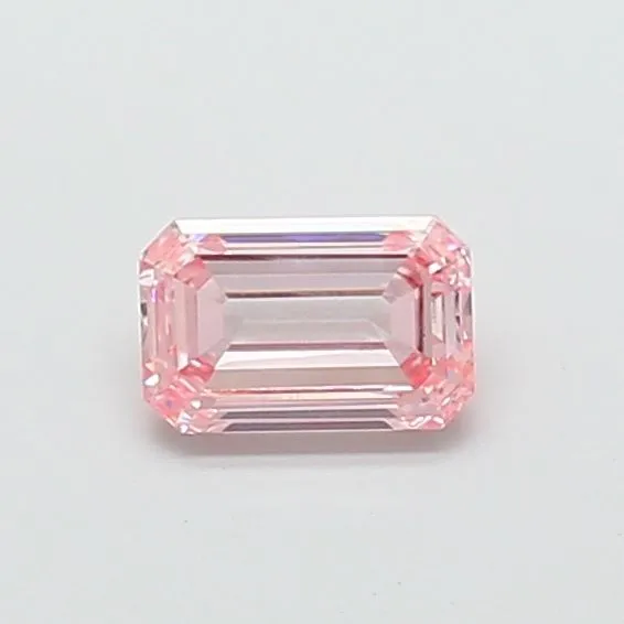 1.06ct EMERALD Fancy Intense Pink VS1 Coloured Lab diamond