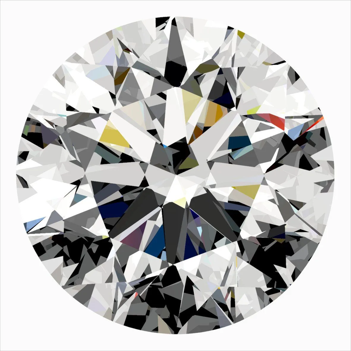 0.32ct ROUND H SI1 Natural diamond
