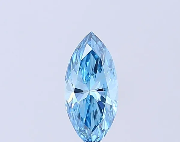 0.48ct MARQUISE Fancy Vivid Blue VS2 Coloured Lab diamond