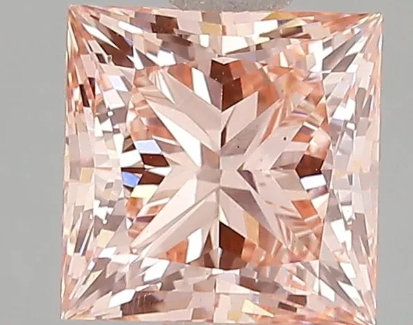 2.06ct PRINCESS Fancy Vivid Pink VS1 Coloured Lab diamond