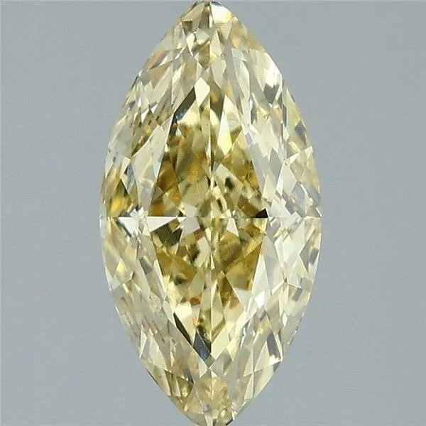 2.02ct MARQUISE Fancy Intense Yellow VS1 Coloured Lab diamond