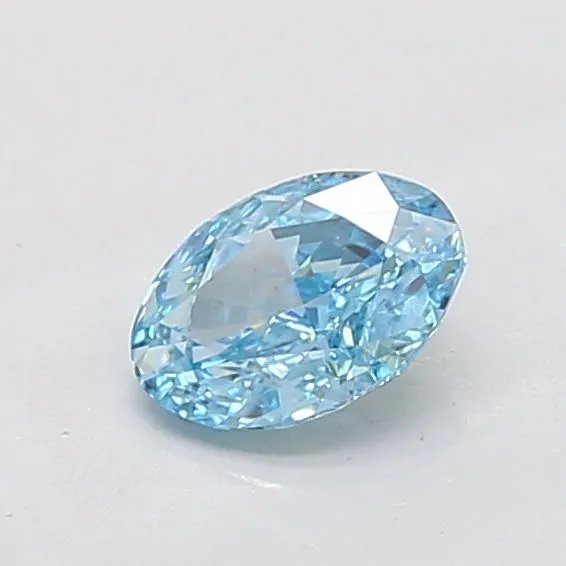 1.18ct OVAL Fancy Vivid Blue VS1 Coloured Lab diamond