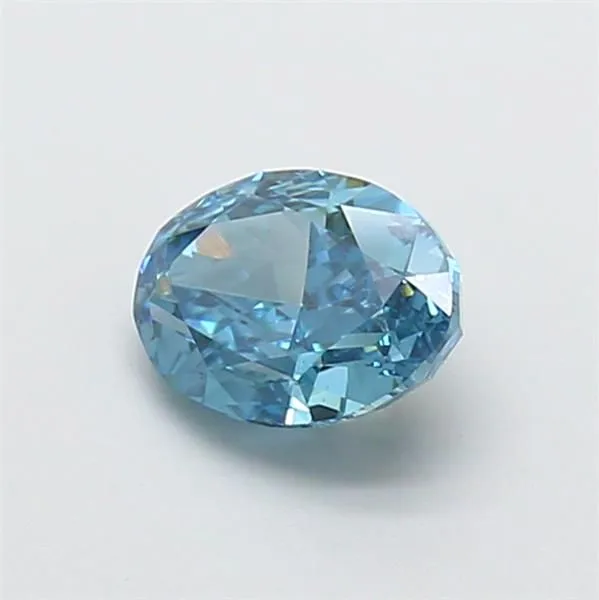 1.08ct OVAL Fancy Vivid Blue VS1 Coloured Lab diamond