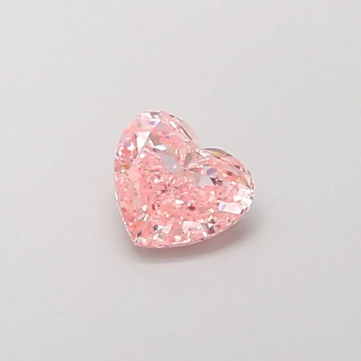 1.00ct HEART Fancy Vivid Pink VVS2 Coloured Lab diamond
