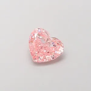 1ct HEART Fancy Vivid Pink VVS2 Coloured Lab diamond