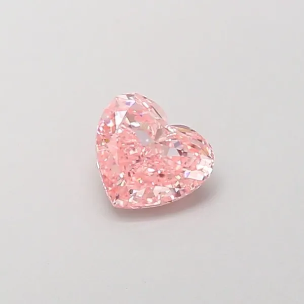 1ct HEART Fancy Vivid Pink VVS2 Coloured Lab diamond