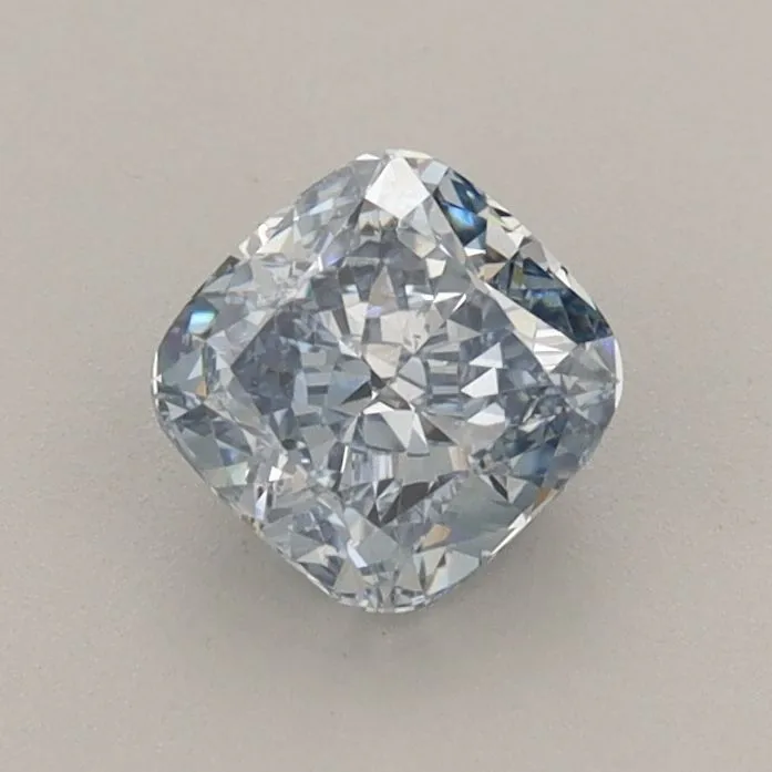 0.78ct CUSHION Fancy Intense Blue VVS2 Coloured Lab diamond