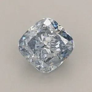 0.78ct CUSHION Fancy Intense Blue VVS2 Coloured Lab diamond