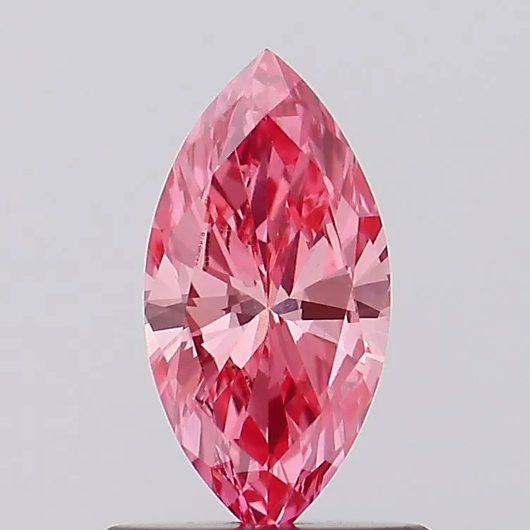 0.58ct MARQUISE Fancy Vivid Pink VS1 Coloured Lab diamond