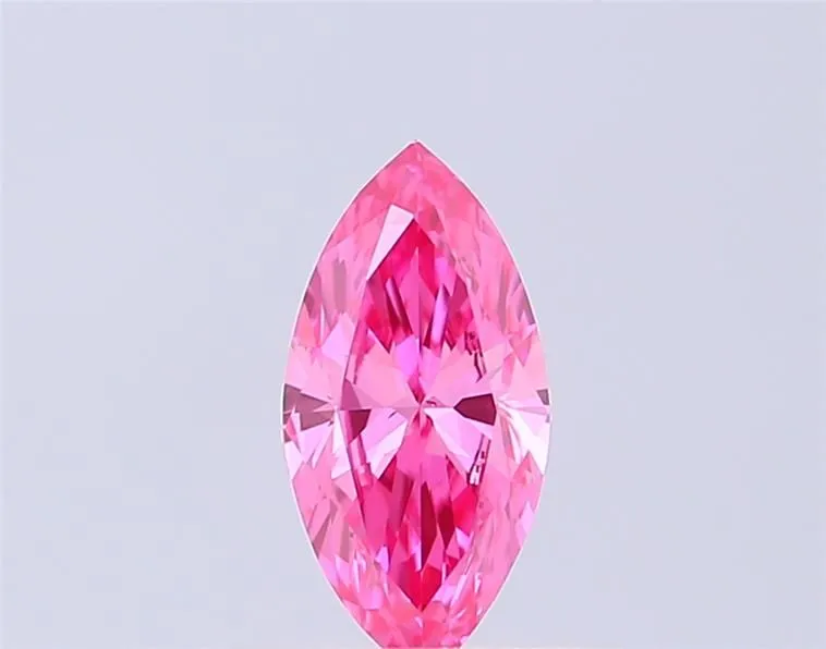 0.32ct MARQUISE Fancy Vivid Pink VS2 Coloured Lab diamond