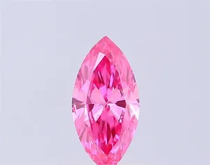 0.32ct MARQUISE Fancy Vivid Pink VS2 Coloured Lab diamond
