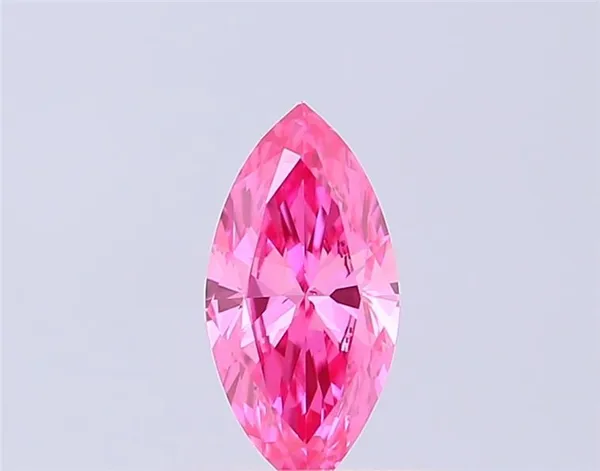 0.32ct MARQUISE Fancy Vivid Pink VS2 Coloured Lab diamond