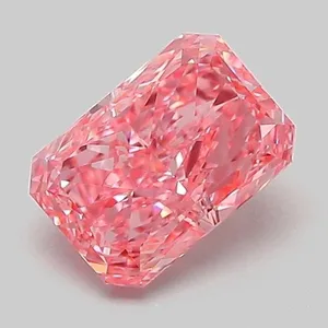 1.05ct RADIANT Fancy Vivid Pink VVS2 Coloured Lab diamond