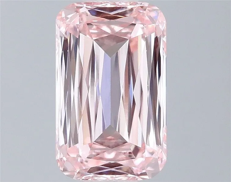 0.95ct CUSHION Fancy Intense Pink VVS2 Coloured Lab diamond