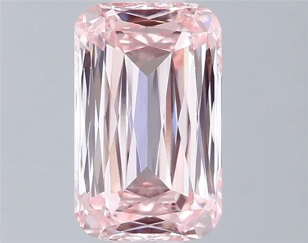 0.95ct CUSHION Fancy Intense Pink VVS2 Coloured Lab diamond