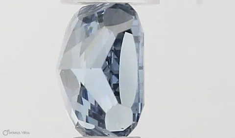 0.54ct CUSHION Fancy Vivid Blue SI1 Coloured Lab diamond