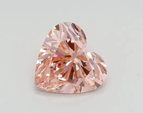 1.87ct HEART Fancy Intense Pink VS1 Coloured Lab diamond