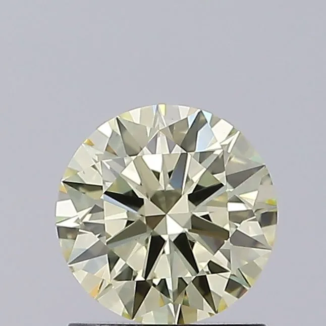 1.05ct ROUND Fancy Light Yellow VS1 Coloured Lab diamond