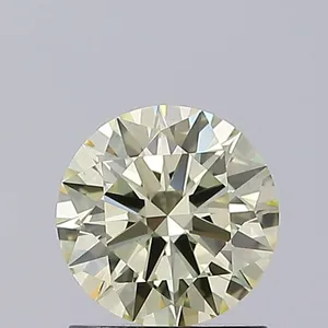 1.05ct ROUND Fancy Light Yellow VS1 Coloured Lab diamond