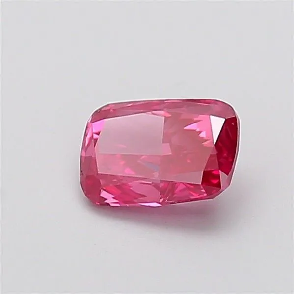 1.06ct CUSHION Fancy Vivid Pink VVS2 Coloured Lab diamond
