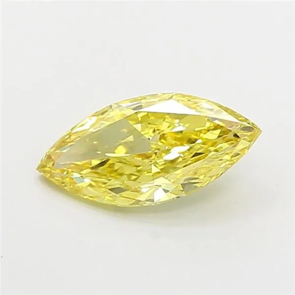 1.21ct MARQUISE Fancy Intense Yellow VS1 Coloured Lab diamond