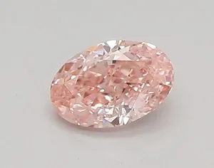 0.33ct OVAL Fancy Vivid Pink VVS2 Coloured Lab diamond