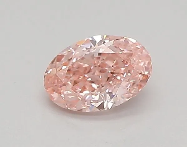 0.33ct OVAL Fancy Vivid Pink VVS2 Coloured Lab diamond