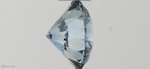 0.34ct ROUND Fancy Vivid Blue VVS1 Coloured Lab diamond