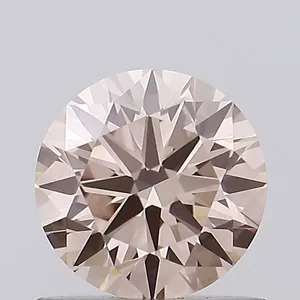 0.75ct ROUND Fancy Intense Brownish Pink VVS2 Coloured Lab diamond