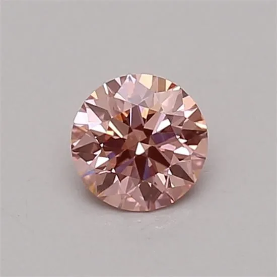 0.34ct ROUND Fancy Vivid Pink VS1 Coloured Lab diamond