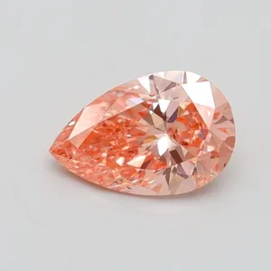 0.51ct PEAR Fancy Intense Pink SI1 Coloured Lab diamond
