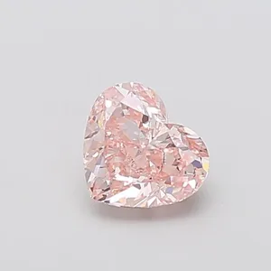 1.02ct HEART Fancy Intense Pink VS1 Coloured Lab diamond