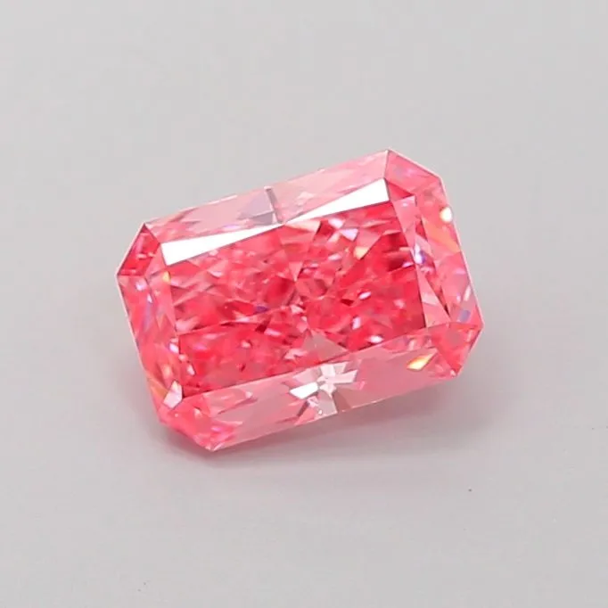 1.04ct RADIANT Fancy Vivid Pink SI1 Coloured Lab diamond