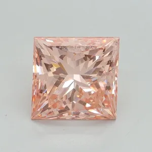 1.58ct PRINCESS Fancy Intense Pink SI1 Coloured Lab diamond
