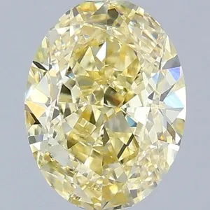 1.01ct OVAL Fancy Yellow VS1 Coloured Lab diamond