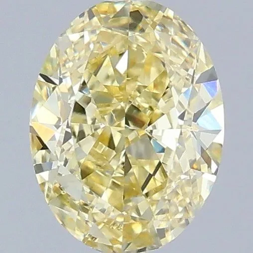 1.01ct OVAL Fancy Yellow VS1 Coloured Lab diamond