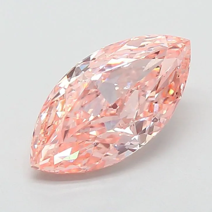 2.00ct MARQUISE Fancy Intense Orangey Pink VVS2 Coloured Lab diamond
