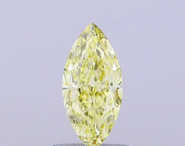 0.95ct MARQUISE Fancy Intense Yellow VS1 Coloured Lab diamond