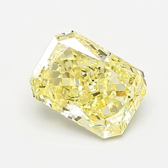 1.35ct RADIANT Fancy Yellow VS1 Coloured Lab diamond