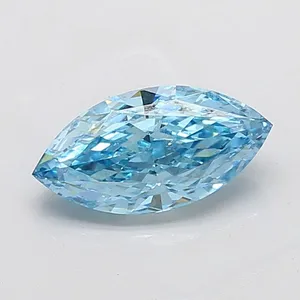 2.74ct MARQUISE Fancy Vivid Blue VS1 Coloured Lab diamond