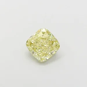 1.3ct CUSHION Fancy Light Yellow VS1 Coloured Lab diamond