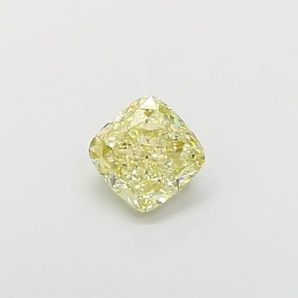 1.3ct CUSHION Fancy Light Yellow VS1 Coloured Lab diamond