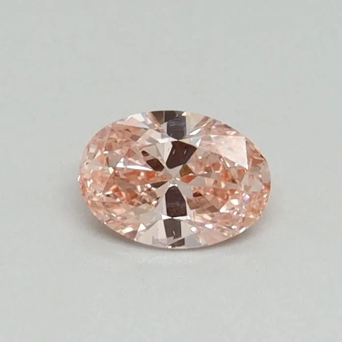 0.30ct OVAL Fancy Intense Pink VS2 Coloured Lab diamond