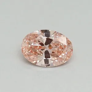 0.3ct OVAL Fancy Intense Pink VS2 Coloured Lab diamond