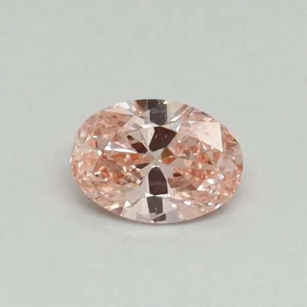 0.3ct OVAL Fancy Intense Pink VS2 Coloured Lab diamond